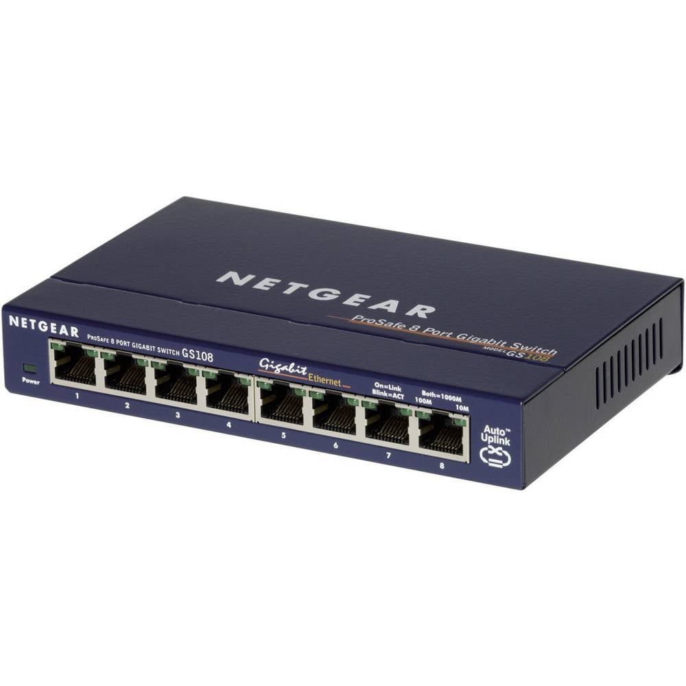 NETGEAR 8-PORT GIGABIT SWITCH HUB GS108GE