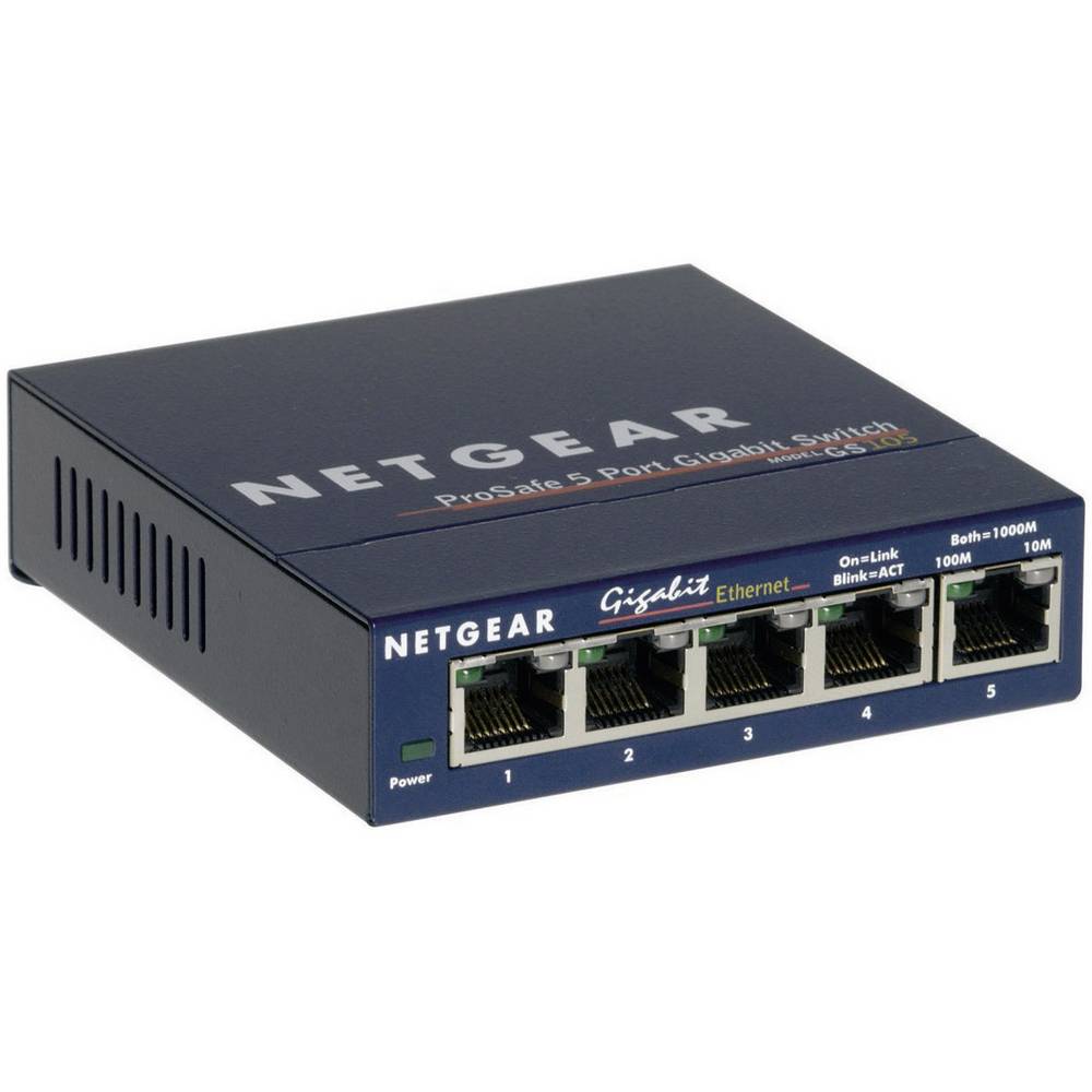 NETGEAR 5-PORT GIGABIT SWITCH HUB GS105