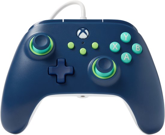 PowerA Bedrade Controller - Xbox Series X|S - Marine Blauw - 3m USB-kabel