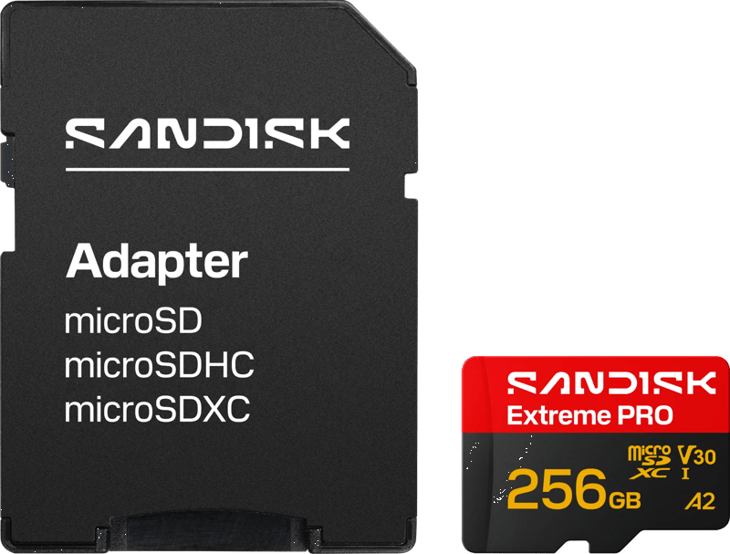 SANDISK Extreme PRO microSDXC 256GB 170MB/s