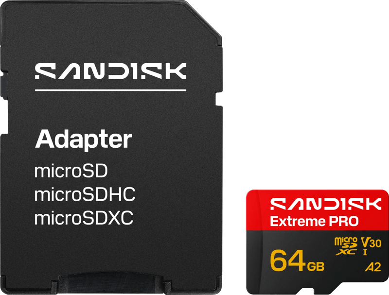 SANDISK Extreme PRO microSDXC 64GB 90MB/s