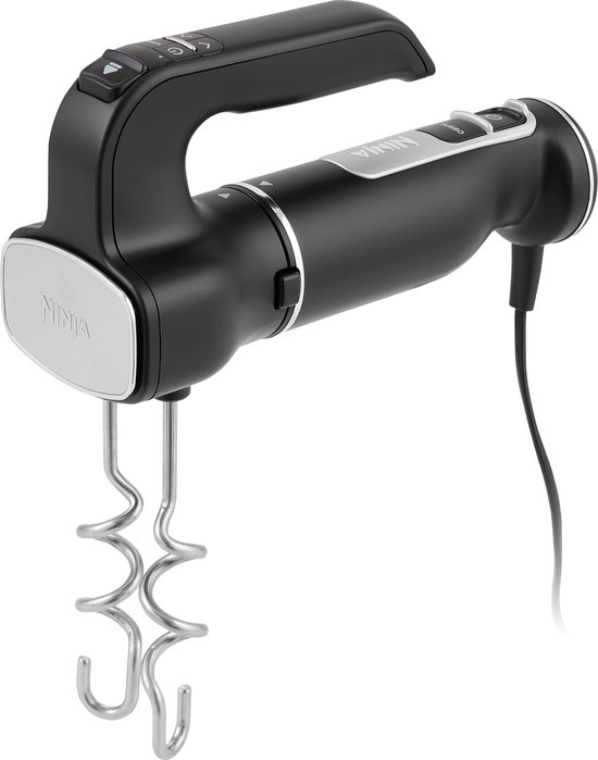 Ninja 3-in-1 Multifunctionele Mixer Set - Staafmixer - Handmixer - Hakmolen - 850 Watt - 700 ml - RVS - CI100EU