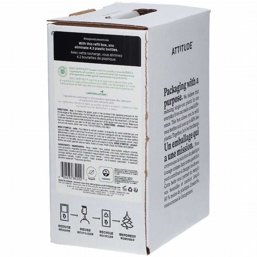 Attitude Super Leaves Handzeep Citroenblad Refill 2 Zeep