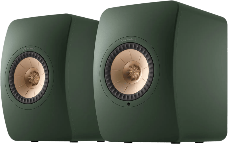 KEF LS50 Wireless II Donkergroen