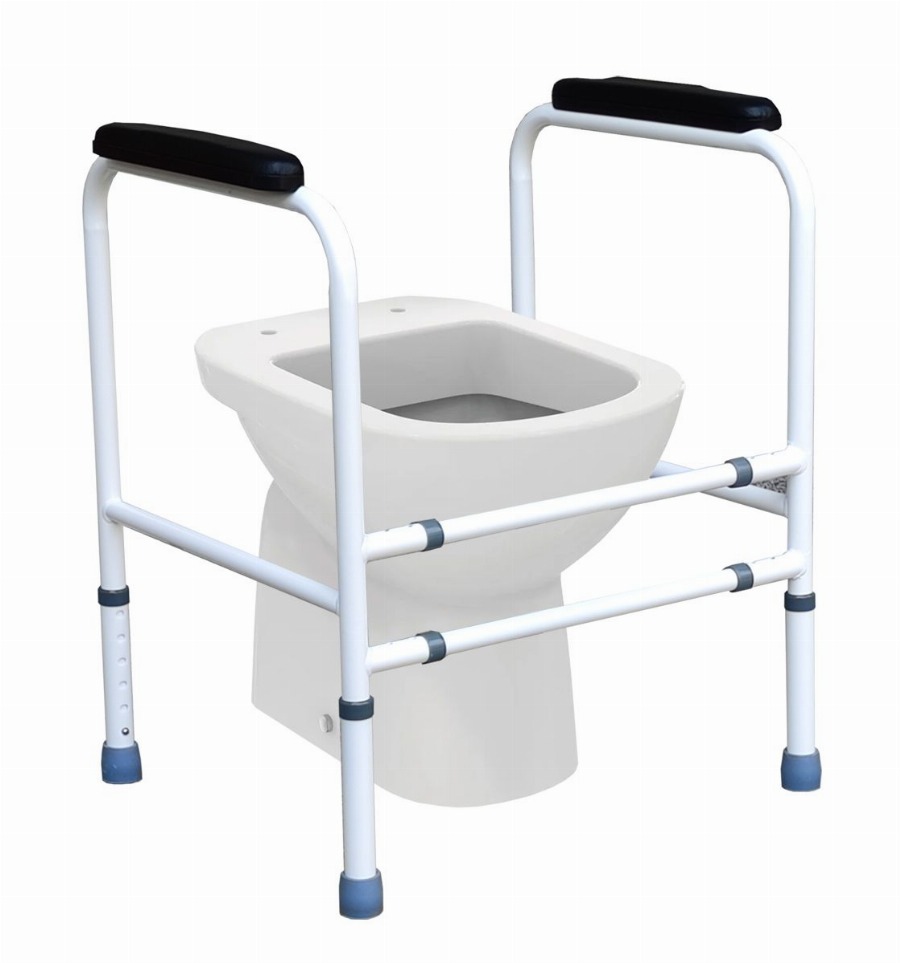 Ausilium Armleuningen WC In hoogte verstelbare toiletbeugel, geschikt voor elk toilet 1
