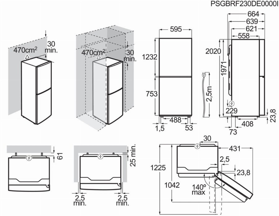 AEG 7000 GreenZone+ - Koel-vriescombinatie vrijstaand 202 cm vingervlekvrije inox ORC7P361DX