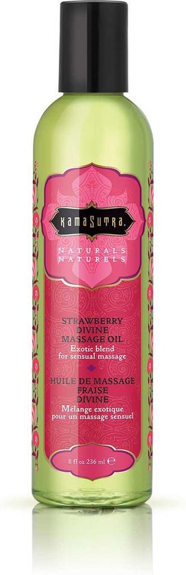 Kamasutra Cosmetics - Naturals Aardbeienmassageolie 236 Massage-olie