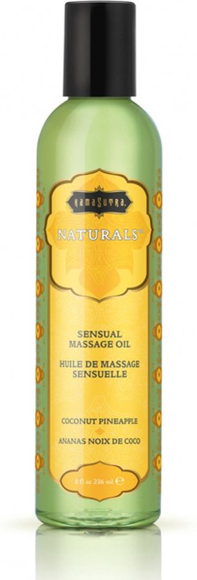 Kamasutra Cosmetics - Naturals Pina Colada Massageolie 236 Massage-olie