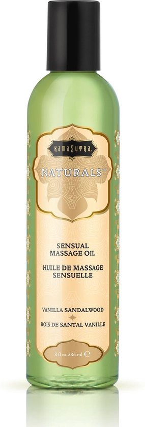 Kamasutra Cosmetics - Naturals Vanille Massageolie met Sandelhout 236 Massage-olie