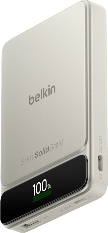 Belkin Powerbank 10.000 mAh met Snelladen 45 Watt Beige