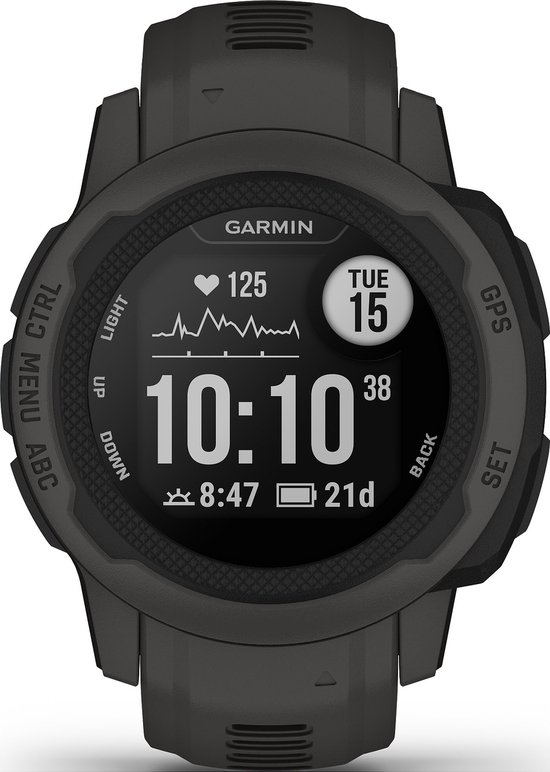 Garmin Instinct 2S - Sporthorloge met GPS - Smartwatch voor heren - 40mm - Graphite