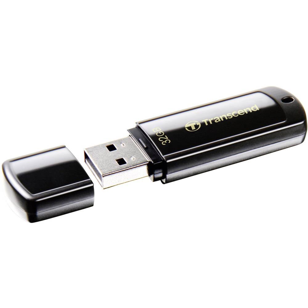 Transcend JetFlash® 350 USB-stick 32 GB Zwart TS32GJF350 USB-A 2.0