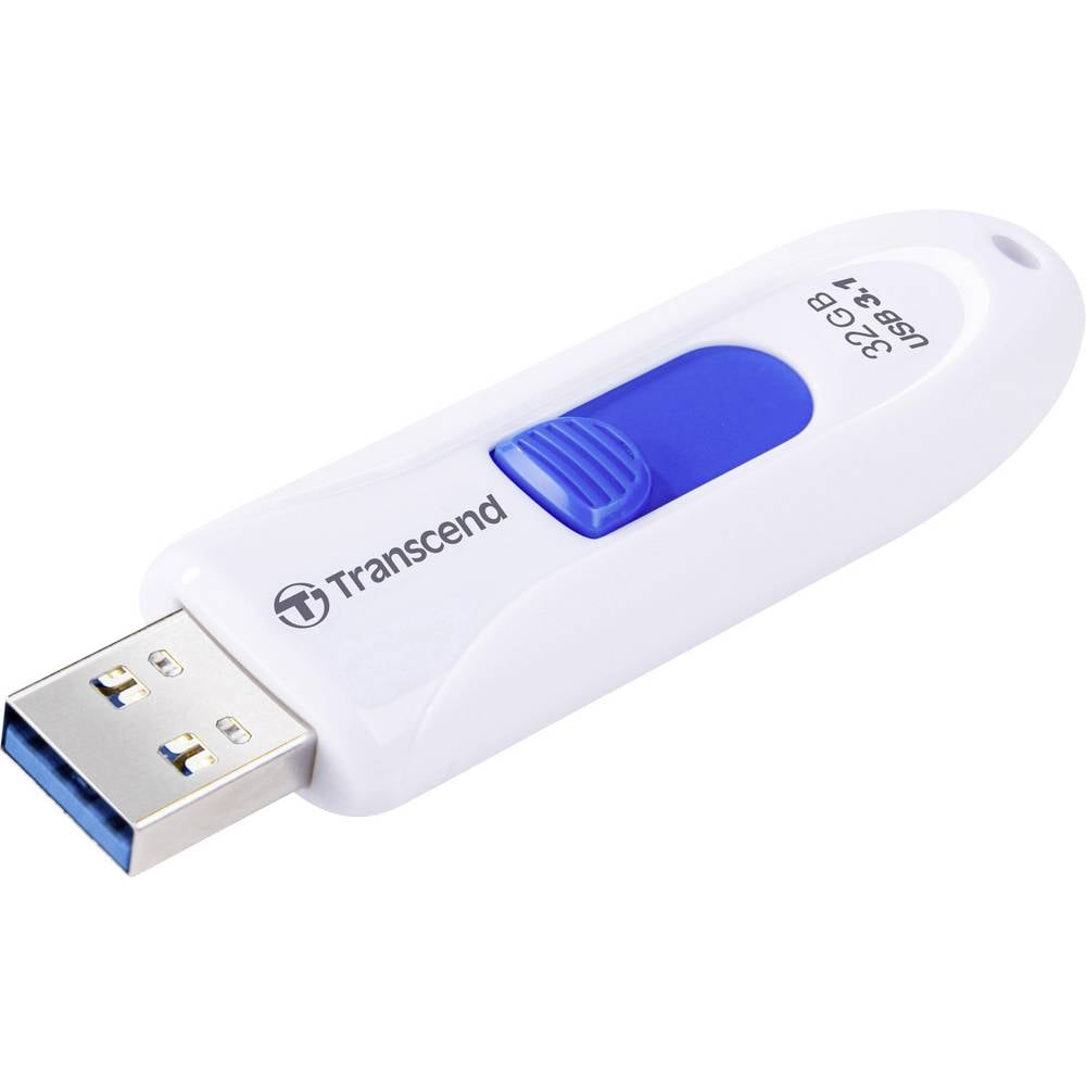 Transcend JetFlash® 790 USB-stick 32 GB Wit, Blauw TS32GJF790W USB-C 3.1 Gen 1
