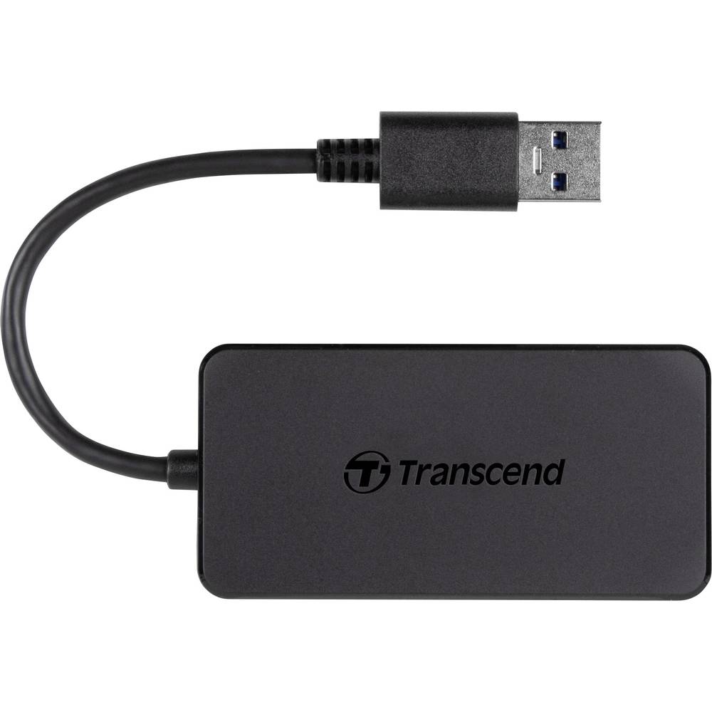 Transcend TS-HUB2K TS-HUB2K USB-hub 4 poorten USB-A USB 3.1 Gen1 5 GBit/s Zwart