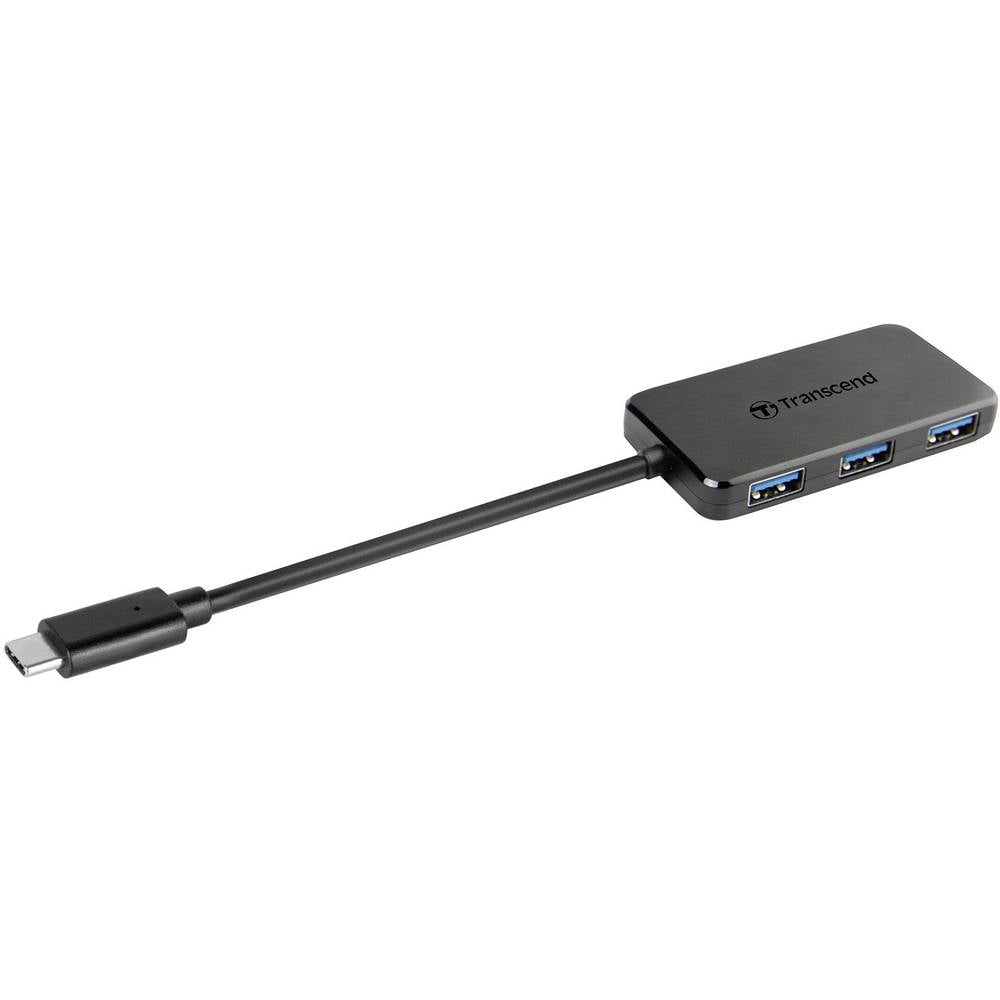Transcend TS-HUB2C TS-HUB2C USB-hub 4 poorten USB-A USB 3.1 Gen1 5 GBit/s Zwart