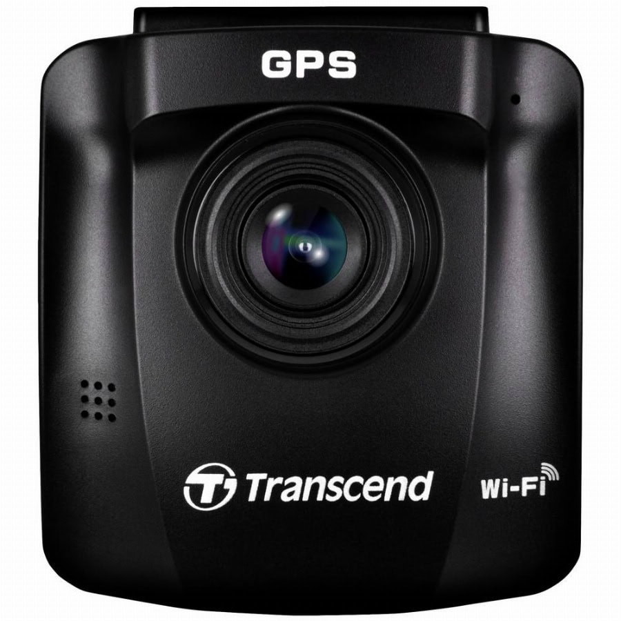 Transcend DrivePro™ 250 Dashcam Kijkhoek horizontaal (max.): 140 ° 12 V, 24 V GPS met radarherkenning, Time-lapse, G-sensor, WDR, Botswaarschuwing, Display,