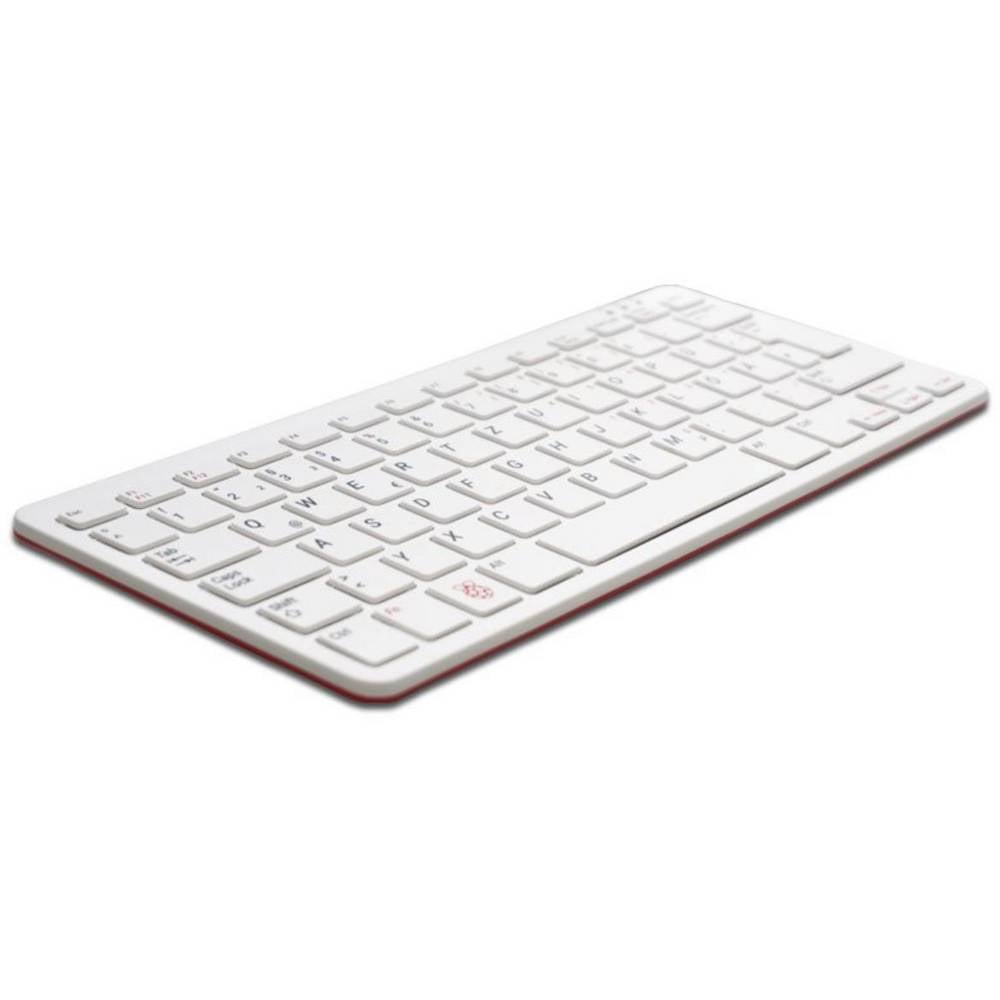 Raspberry Pi® RPI-KEYB (US)-RED/WHITE USB Toetsenbord QWERTY, US-Engels Wit, Rood USB-hub