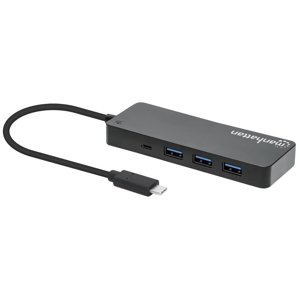 Manhattan 168410 168410 USB-hub 7 poorten USB-A USB 3.0 5 GBit/s Zwart