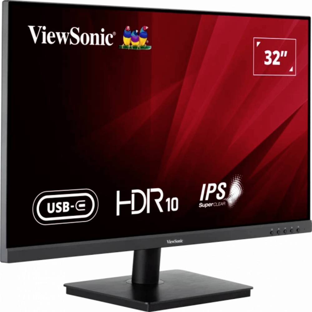 Viewsonic VA3208-4K-HD LED-monitor Energielabel F (A – G) 81.3 cm (32 inch) 3840 x 2160 Pixel 16:9 4 ms HDMI, DisplayPort, Audio, stereo (3.5 mm jackplug) IPS