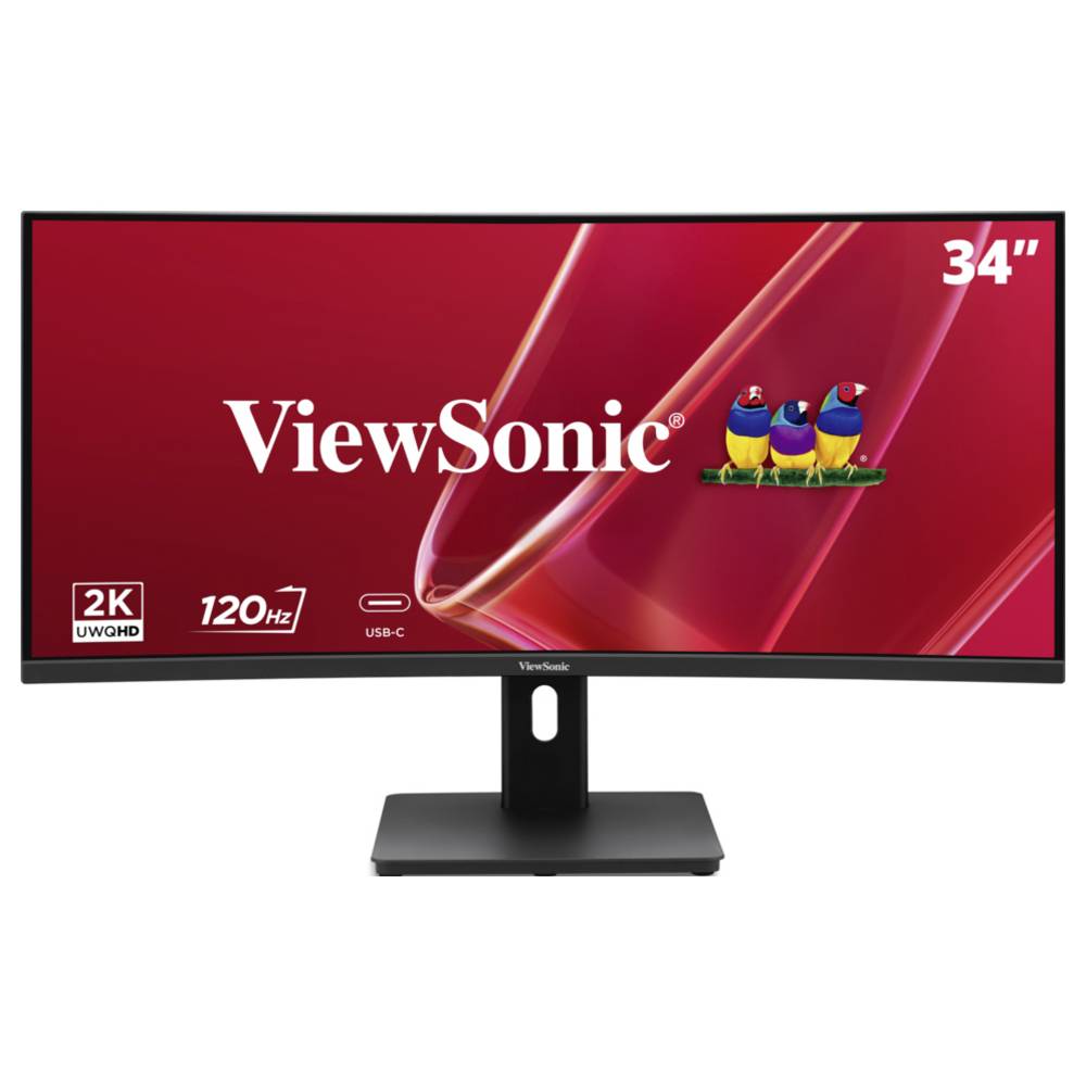Viewsonic VA3420C-2 LED-monitor Energielabel F (A – G) 86.4 cm (34 inch) 3440 x 1440 Pixel 21:9 3.5 ms HDMI 2.1, DisplayPort, USB-C 3.2 Gen 1, USB-A 3.2 Gen 1,