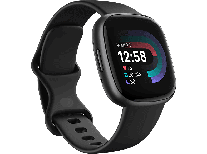 Fitbit Versa 4 - Smartwatch heren en dames - Zwart
