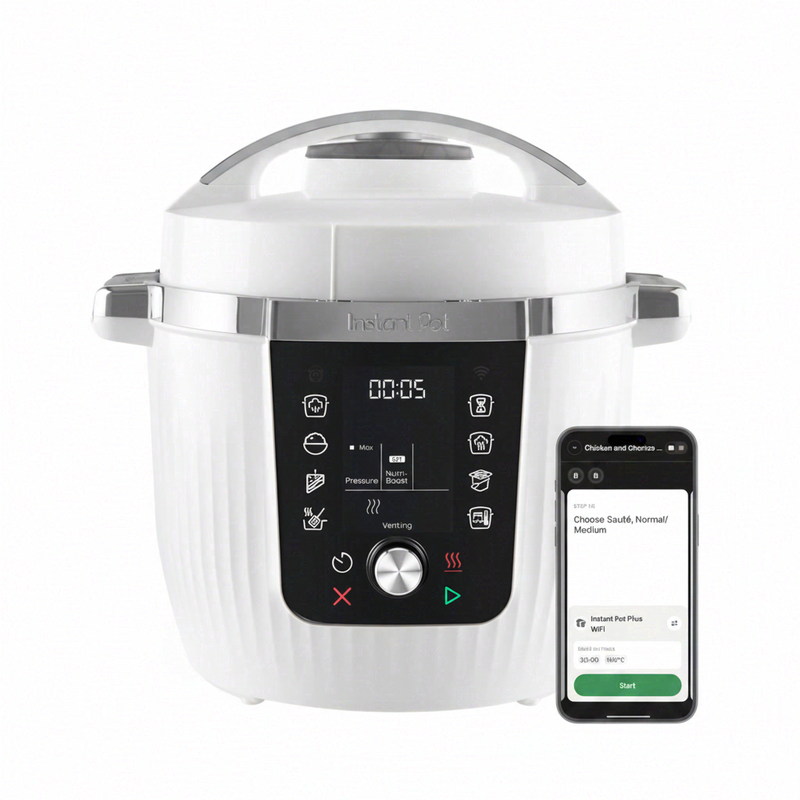 Instant Pot Pro WiFi 5,7L 10-in-1 elektrische snelkookpan met appbediening, 1200 W – Coconut White