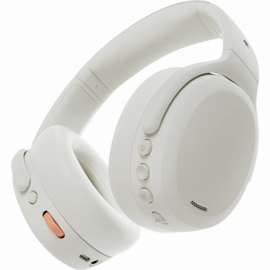 Skullcandy Crusher ANC 2 Over-Ear Over Ear koptelefoon Kabel, Draadloos Grijs Noise Cancelling Volumeregeling, Hoofdband, Headset, Vouwbaar