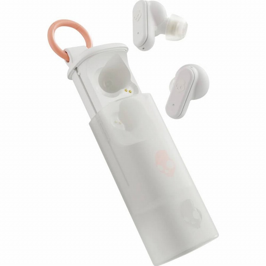 Skullcandy Dime Evo TWS InEar Bone In Ear oordopjes Bluetooth Wit Ruisonderdrukking (microfoon) Oplaadbox Telefoon