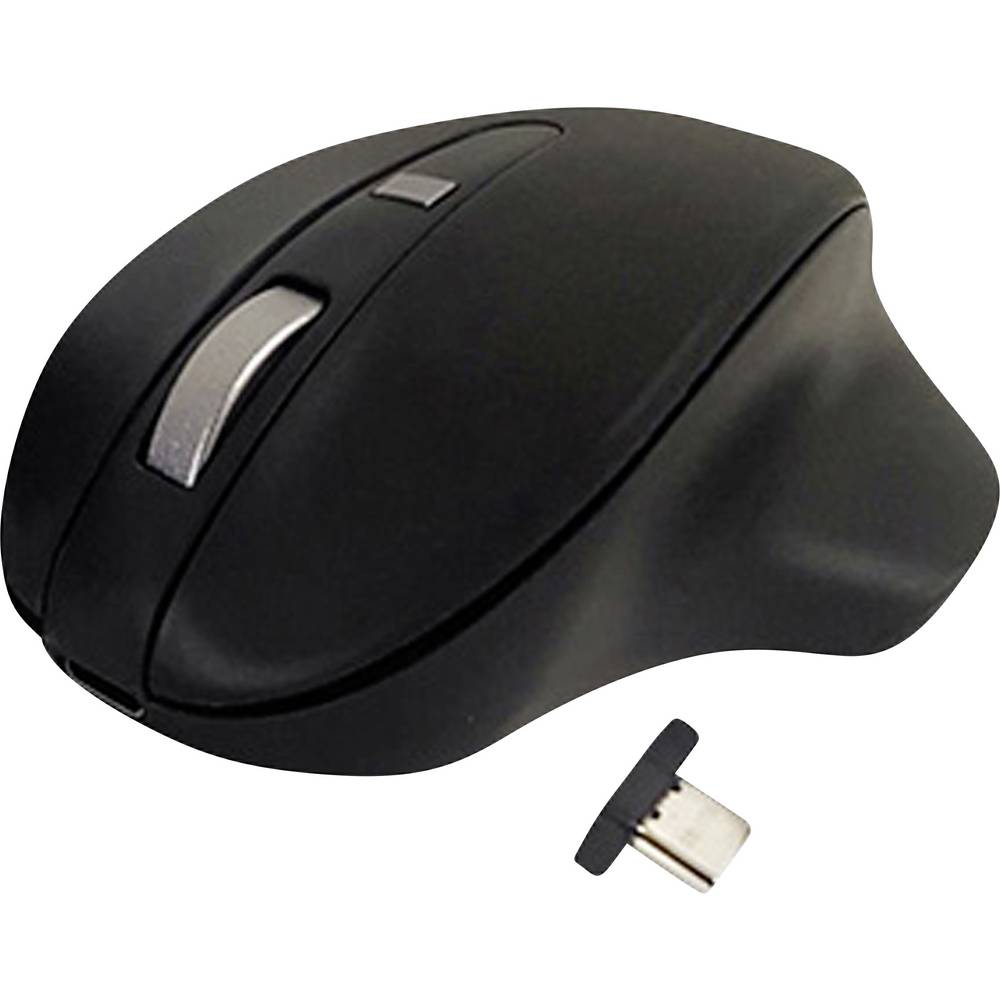 Matias M20DCBB Ergonomische muis Draadloos Optisch Zwart 4 Toetsen 1000 dpi, 1600 dpi Ergonomisch