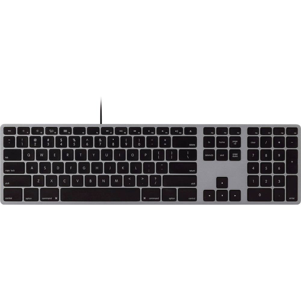 Matias Matias FK316CB Wired USB-C® Keyboard for Mac - Space Gray - U.S. Version Toetsenbord USB QWERTY, US-Engels, Mac Space grijs