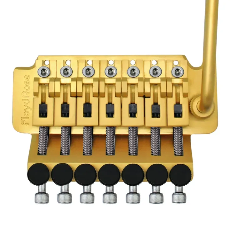 Floyd Rose FRTCS300SSS – Original Hot Rod Series Tremolo System, 7-String – Satin Gold