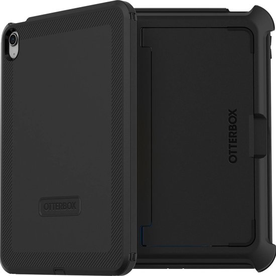 Otterbox Tablethoes geschikt voor Apple iPad Air 13 Inch (2024) Hardcase Backcover | Otterbox Defender | Schokbestendig iPad Air 13 Inch (2024) Telefoonhoesje | Anti Shock Proof + Standaard - Zwart