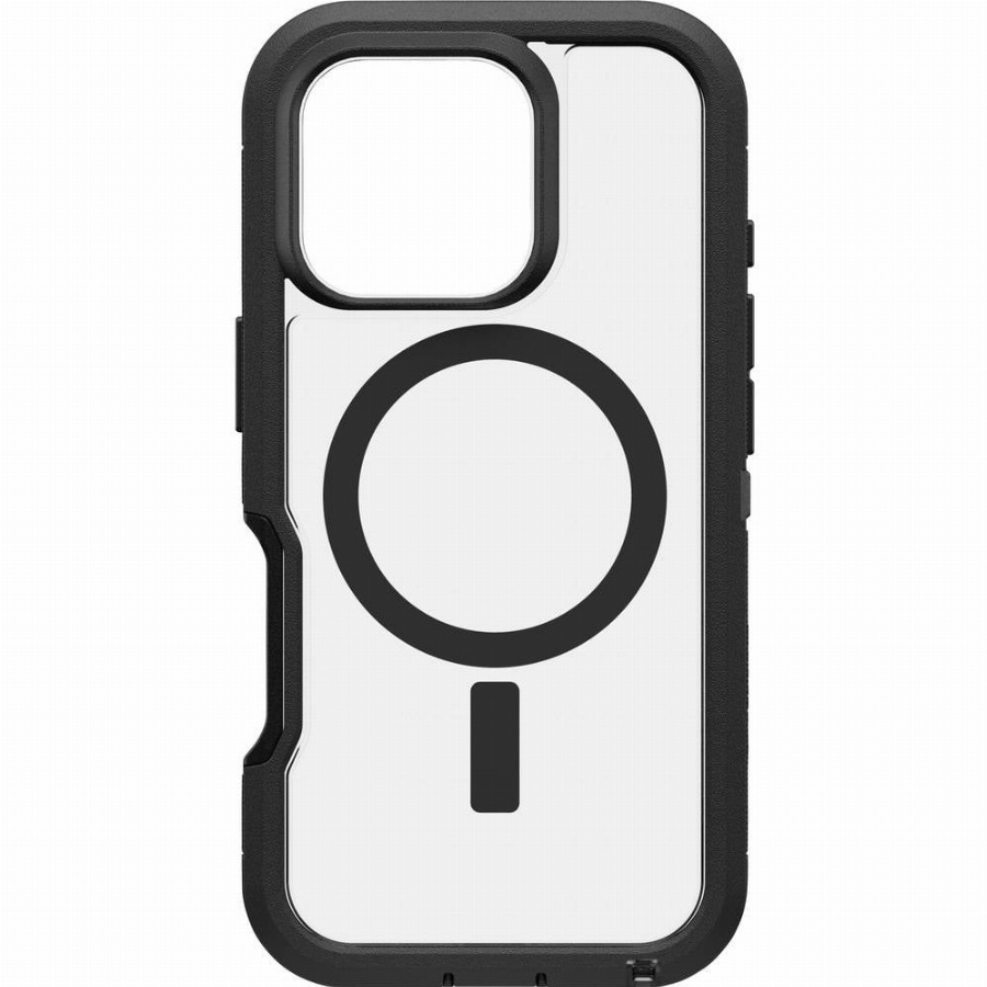OtterBox Defender XT iPhone 16 Pro Back Cover met MagSafe Magneet Transparant Zwarte Rand