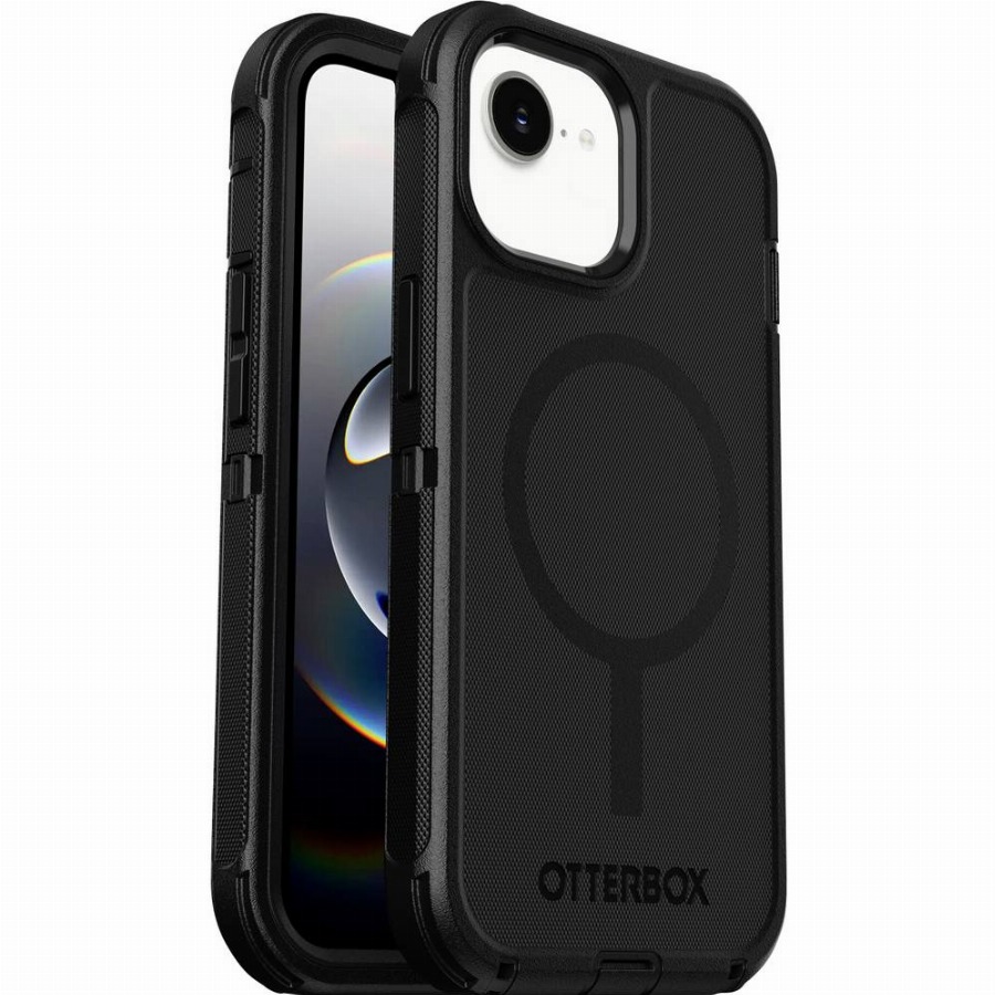 OtterBox Defender Apple iPhone 13, 14 en 15 Back Cover met Magneet Zwart