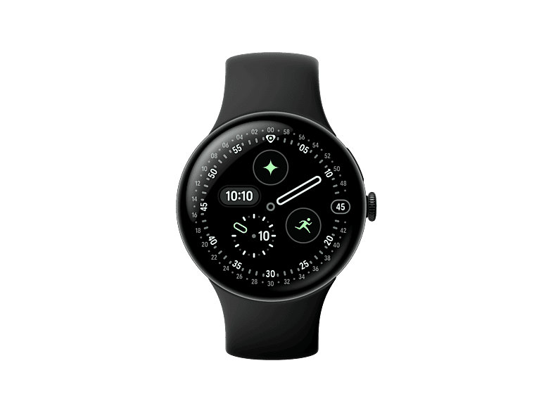 Google Pixel Watch 4 - Smartwatch - 45mm - WiFi -Black/Obsidian