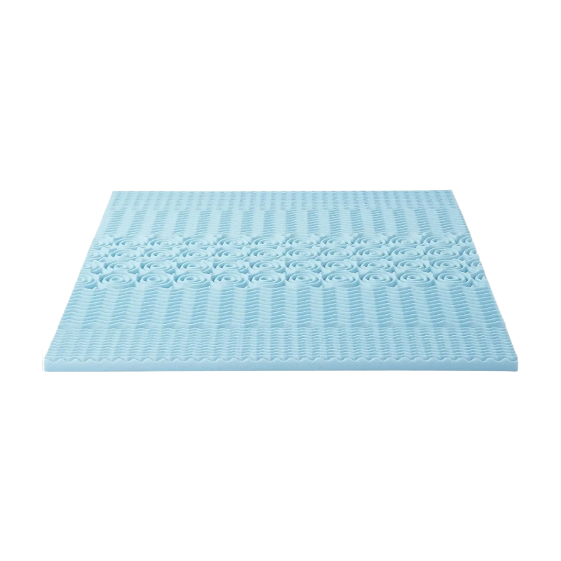 EGO HOME Topper 140 x 200 cm, 6 cm hoogte 7-zone matrastopper van schuim, CertiPUR EU gecertificeerd, matrastopper 140 x 200 cm zonder hoes voor boxspring, matrassen, slaapbank