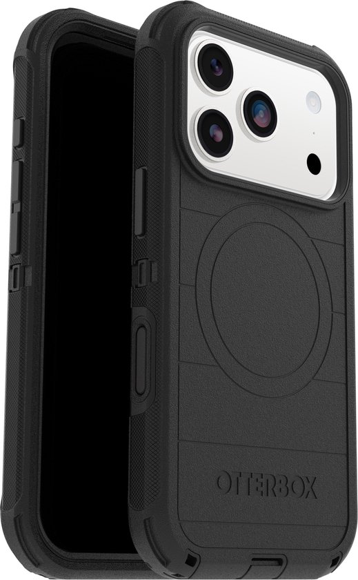 OtterBox Defender Pro iPhone 17 Pro Back Cover met MagSafe Magneet Zwart