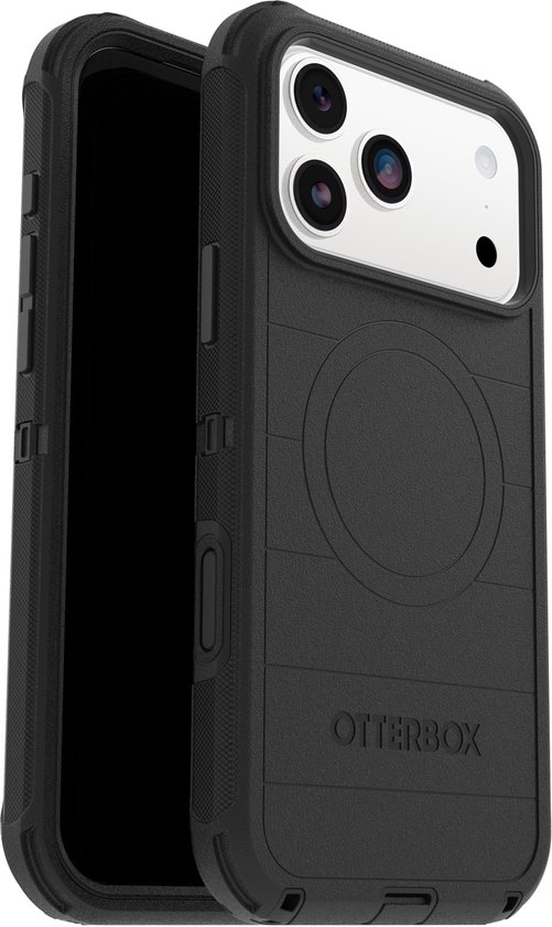 OtterBox Defender Pro iPhone 17 Pro Max Back Cover met MagSafe Magneet Zwart