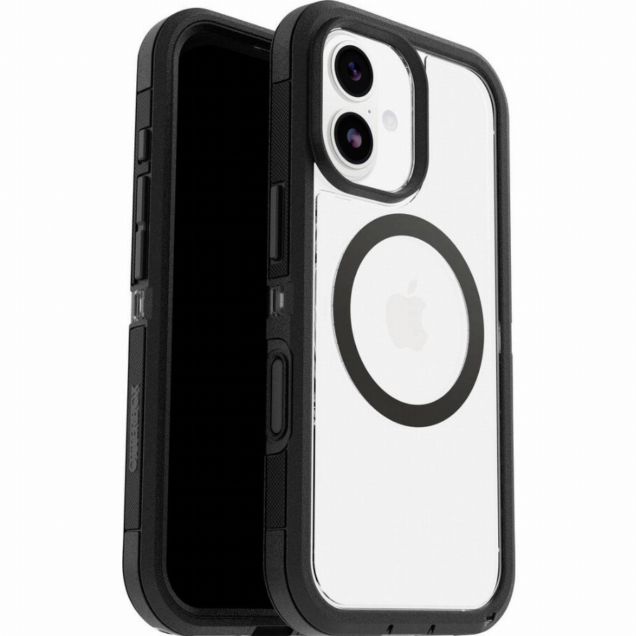 OtterBox Defender Pro XT iPhone 17 Back Cover met MagSafe Magneet Transparant Zwarte Rand
