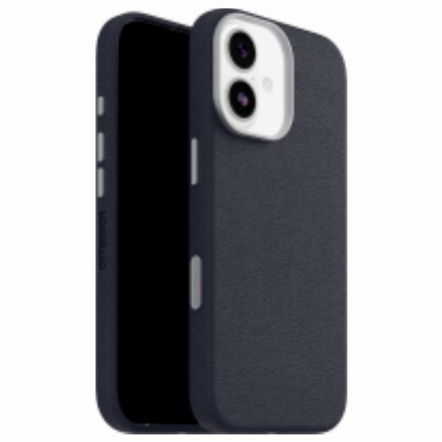 OtterBox Symmetry iPhone 17 Back Cover met MagSafe Magneet Leer Blauw