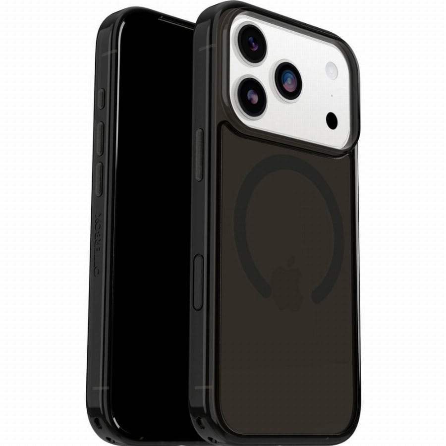 OtterBox Symmetry iPhone 17 Pro Max Back Cover met MagSafe Magneet Leer Zwart