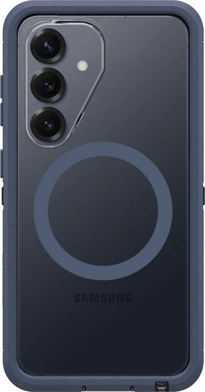 OtterBox Defender Samsung Galaxy S26 Back Cover met Magneet Transparant Blauwe Rand