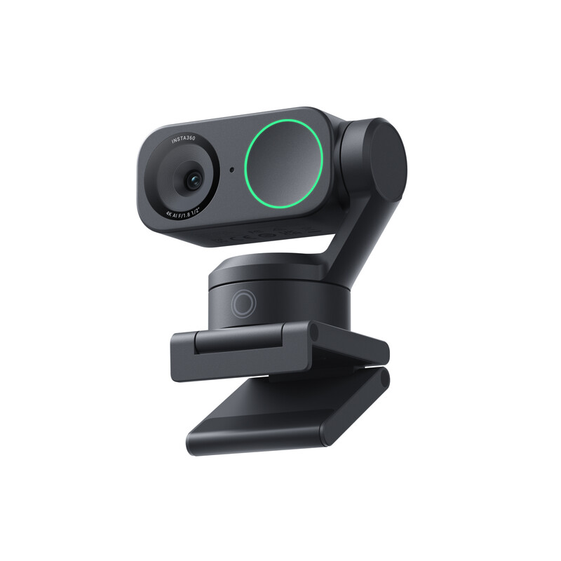 Insta360 Link 2 standaardbundel – 4K-webcam voor pc/Mac, 1/2 inch-sensor, volgen met kunstmatige intelligentie, HDR, microfoon met ruisonderdrukking door kunstmatige intelligentie,…