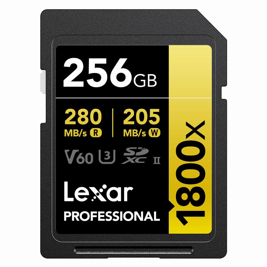 Lexar Professional SDXC 1800x GOLD 256GB 180MB/s