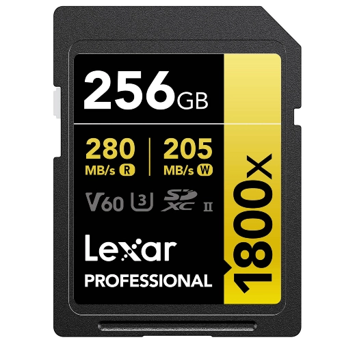 Lexar Professional SDXC 1800x GOLD 256GB 180MB/s