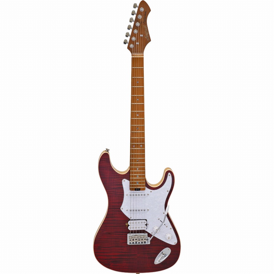 Aria Pro II Hot Rod Collection 714-MK2 Fullerton Ruby Red elektrische gitaar