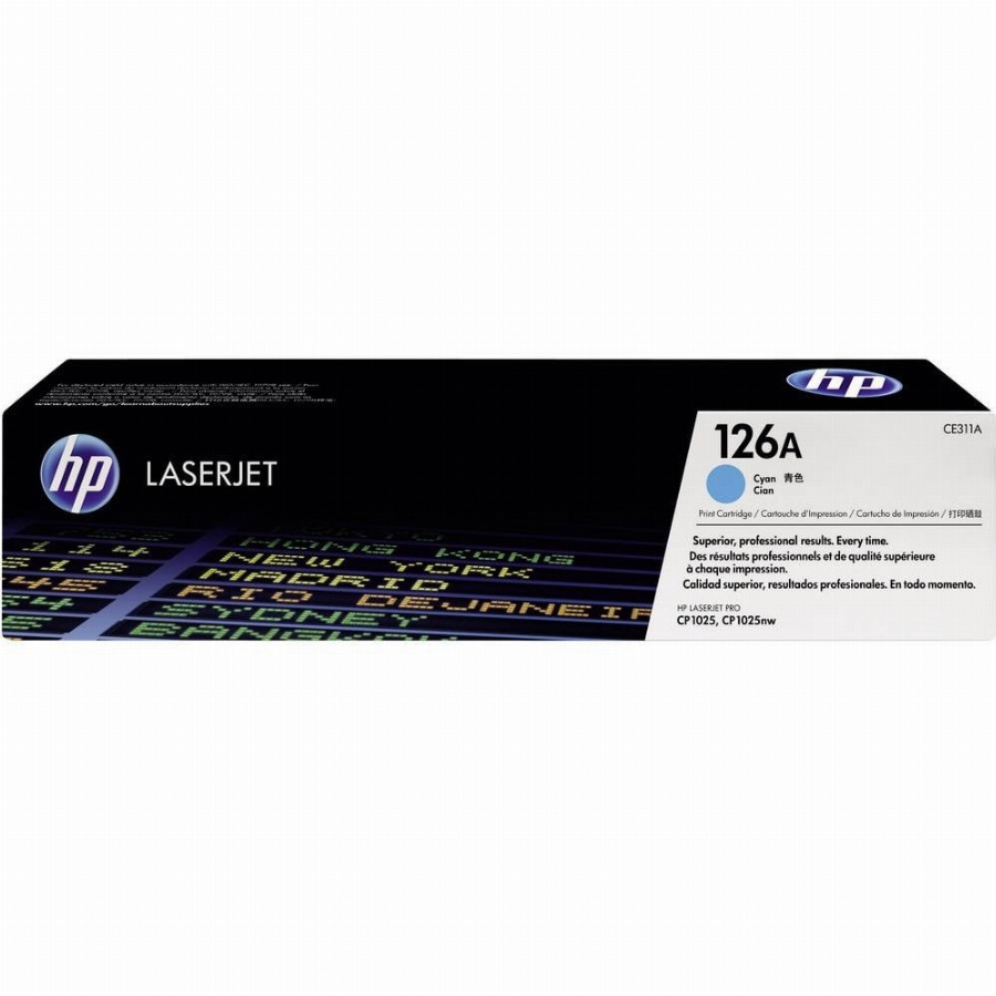 HP Toner 126A Origineel Cyaan 1000 bladzijden CE311A