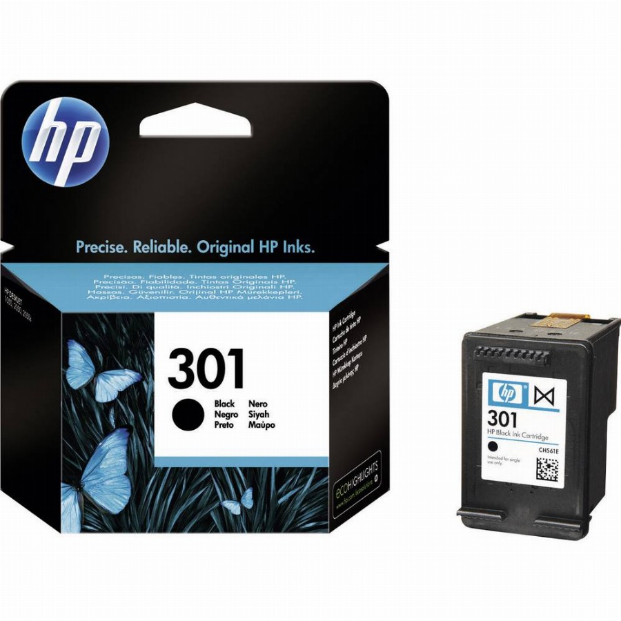 HP 301 Cartridge Zwart