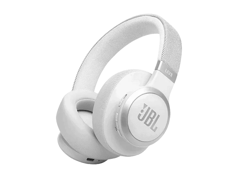 JBL Live 770NC - Draadloze Noise Cancelling Koptelefoon - Bluetooth - Over-ear - 65 uur batterij - Adaptive ANC - Wit