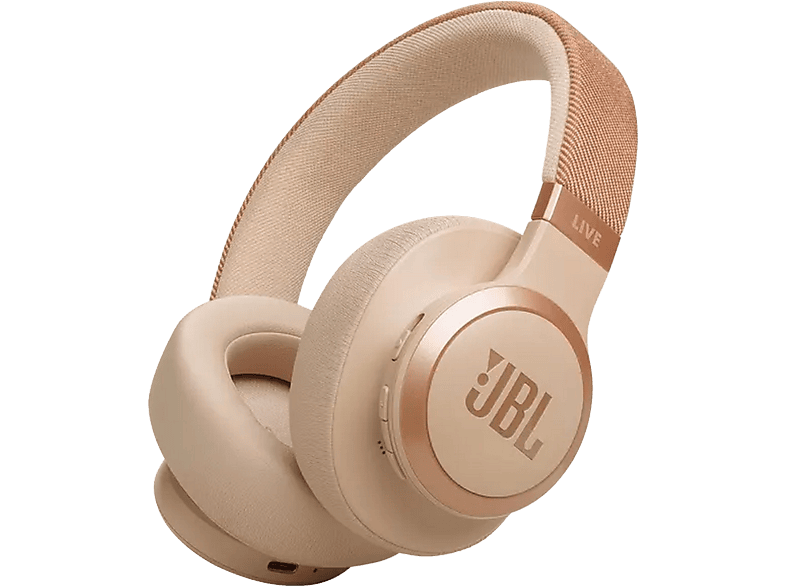 JBL Live 770nc JBLlive770ncsat Over-ear Draadloze Hoofdtelefoon Met Noise-cancelling Beige